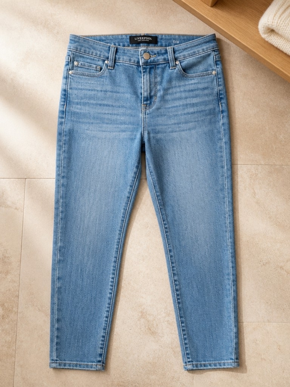 Liverpool Jeans Womens 6/28 Kaylee the Ankle Skinny Ridgeway Grind Pants